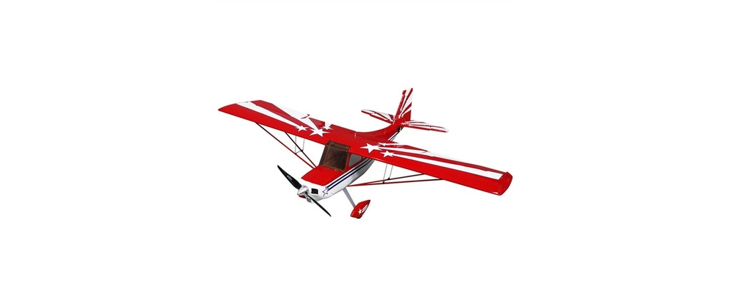 OMPHobby Avion à moteur Super Decathlon V2 1400 mm Rouge, PNP
