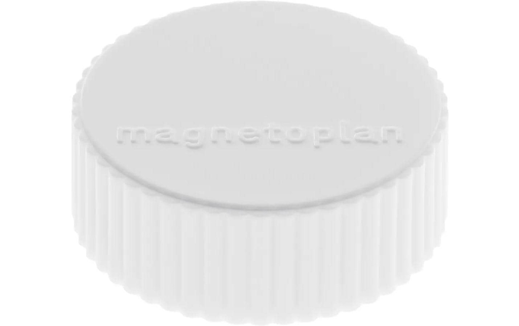 Magnetoplan Aimant Discofix Magnum Ø 3.4 cm Blanc, 10 Pièce/s