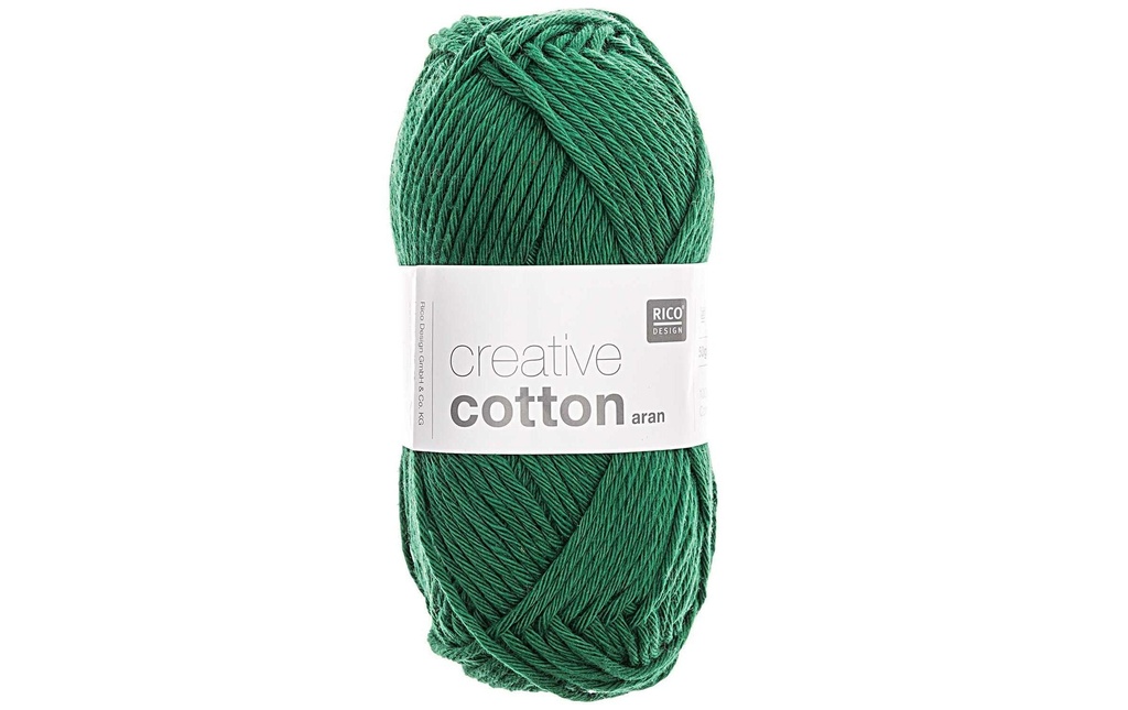 Rico Design Laine Creative Cotton Aran 50 g Vert