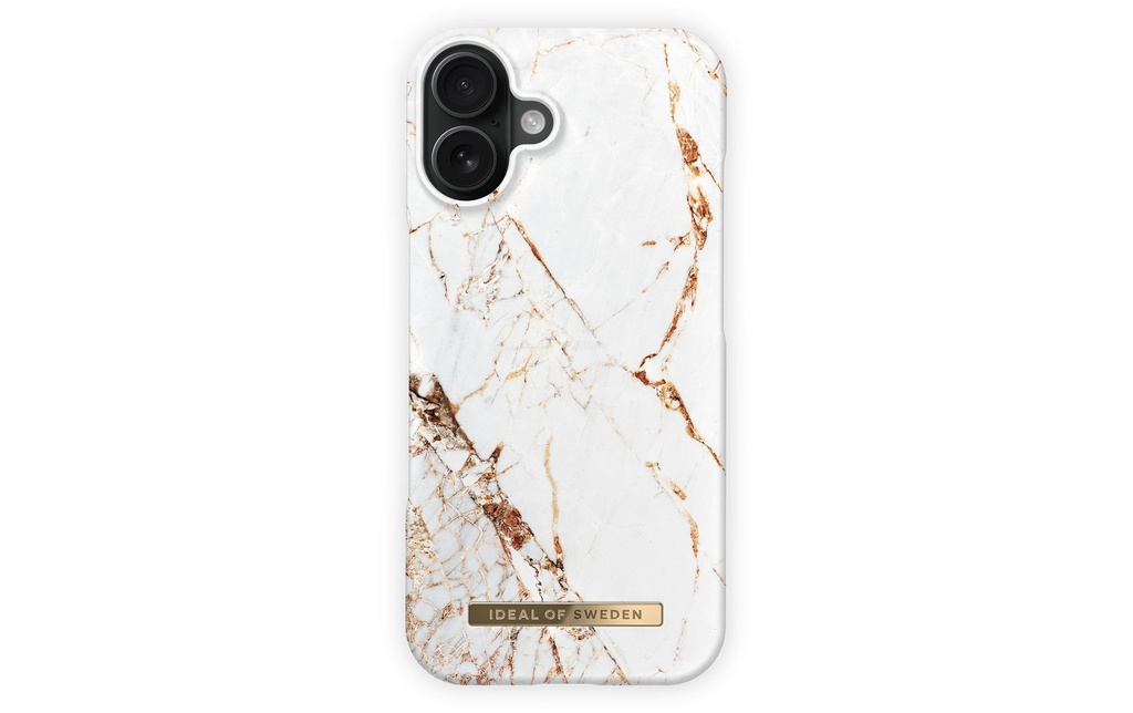 Ideal of Sweden Coque arrière iPhone 16 Plus Or de Carrare