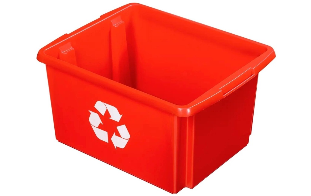 Sigma Home Seau de recyclage Nesta 32 l, Rouge