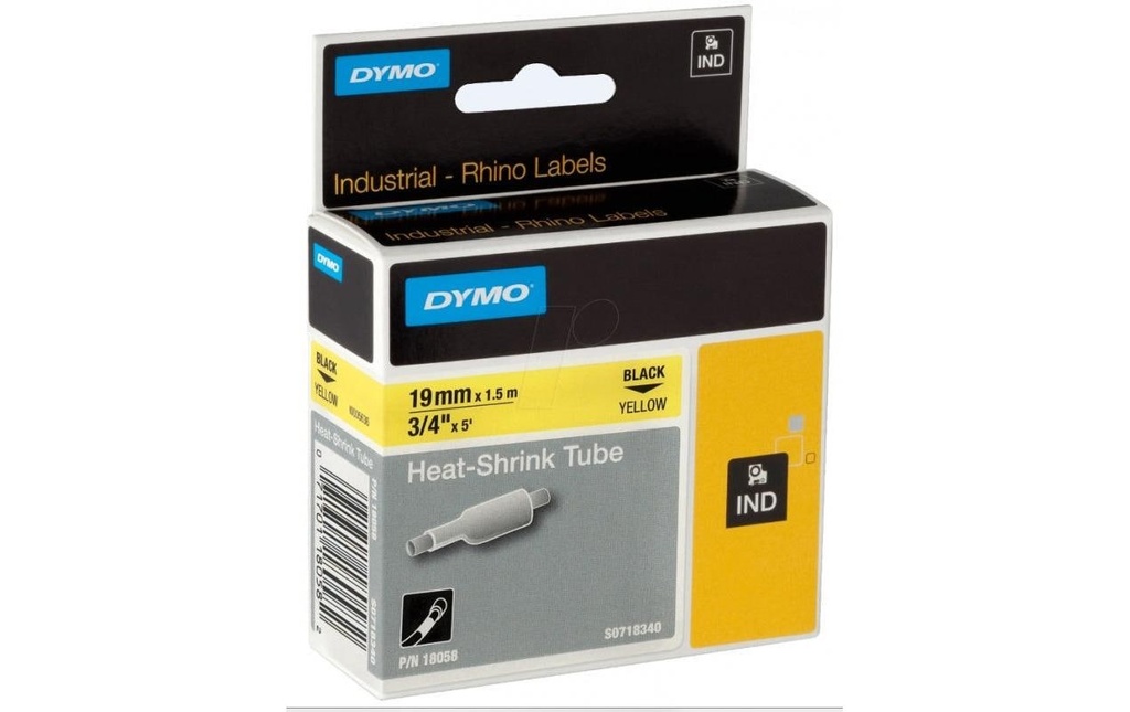 DYMO Gaine thermorétractable 19 mm
