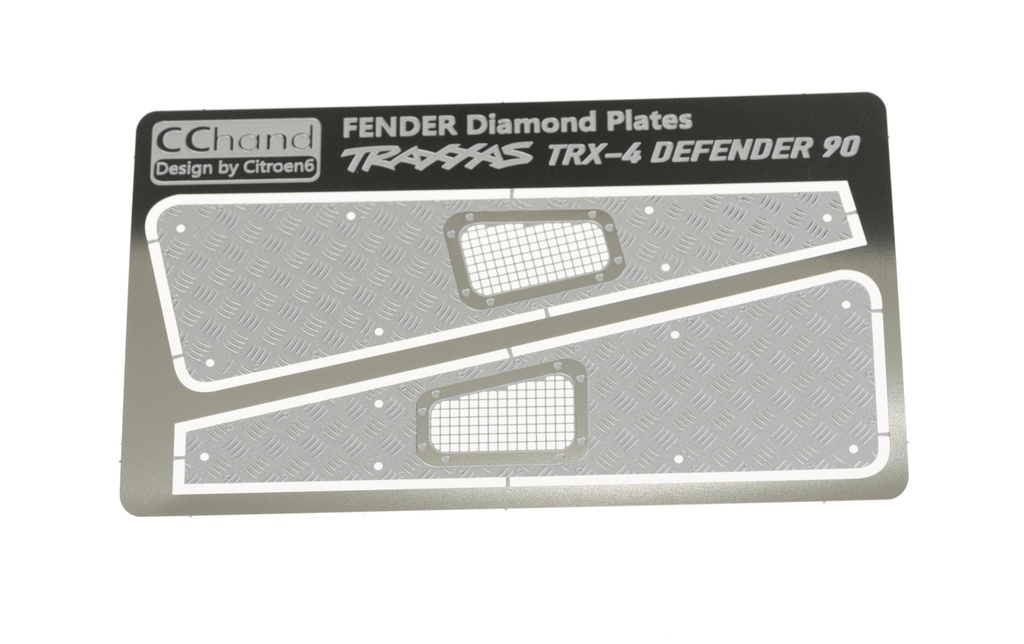 RC4WD Tôle gaufrée pour modèles réduits TRX-4 Defender à l'avant