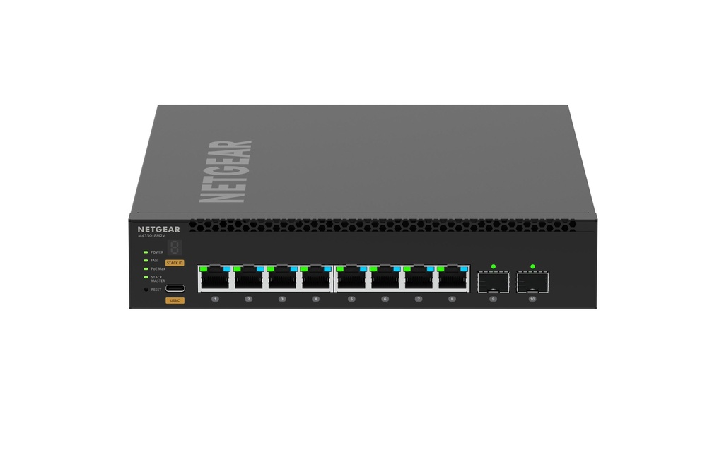 Netgear PoE++ Switch AV Line M4350-8M2V 10 ports