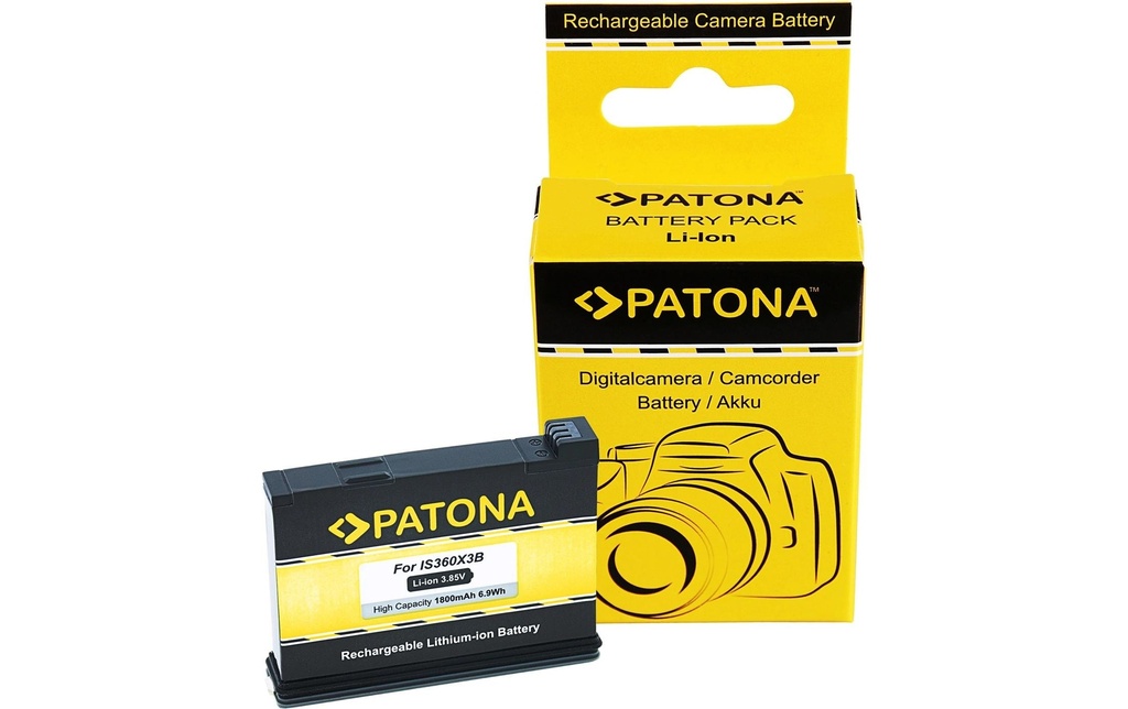 Patona Batterie pour Appareils photo numérique pour Insta360 X3 CINAQBT/A