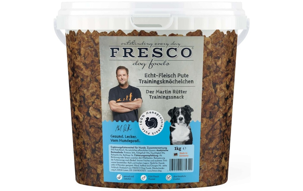 FRESCO Friandise Martin Rütter Chevilles d'entraînement Dinde, 1 kg