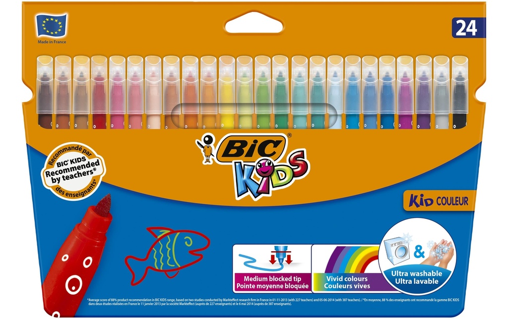 BIC Feutres col. Kid Couleur 24 (24 pces)