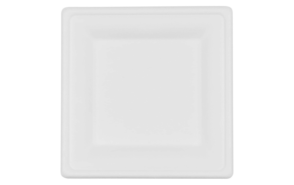 FURBER Assiettes jetables 20 cm, 50 pièces, blanc