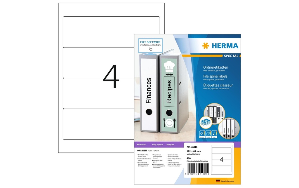 HERMA Etiq.Spec.Classeur 192x61 (100 pces)