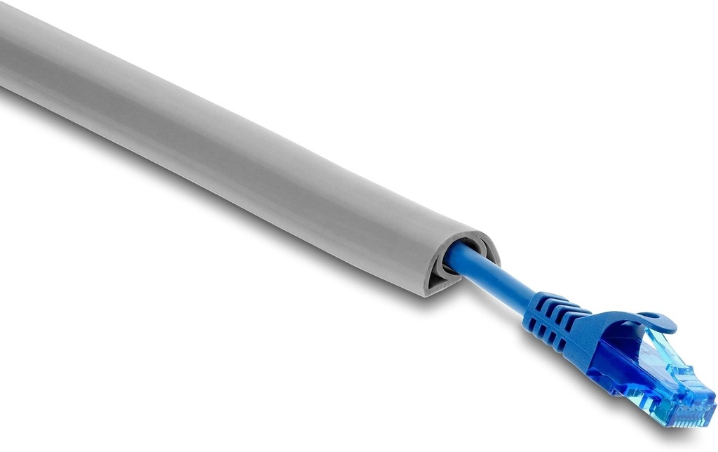 Delock Goulotte PVC flexible 2 m x 20 mm Gris