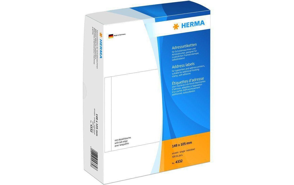 HERMA Etiquettes d'adresse 148x105mm (500 pces)