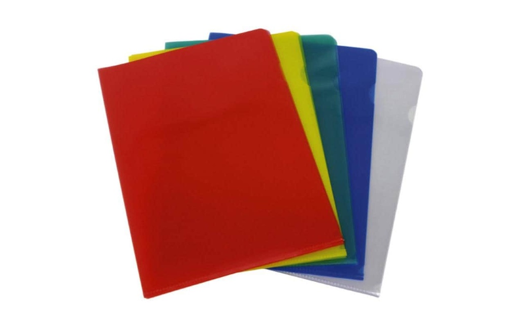 Büroline Pochette transparente Rouge150 µm, 100 pièces