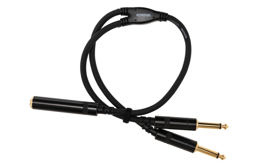 Cordial Câble audio jack 6.3 mm - jack 6.3 mm 0.3 m