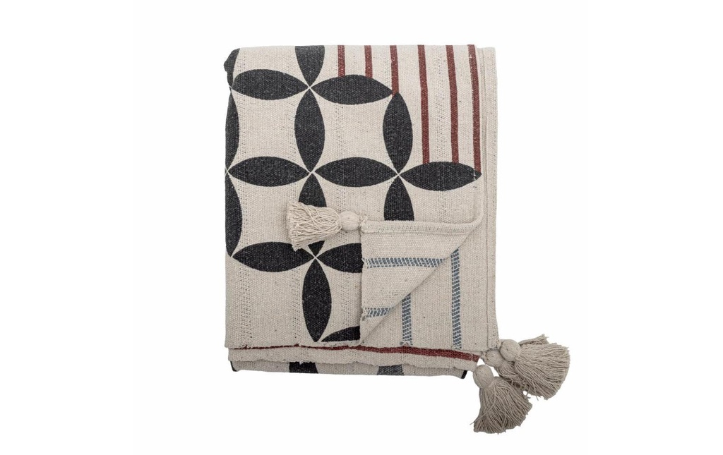 Bloomingville Couvre-lit Forma, 155 x 130 cm, naturel