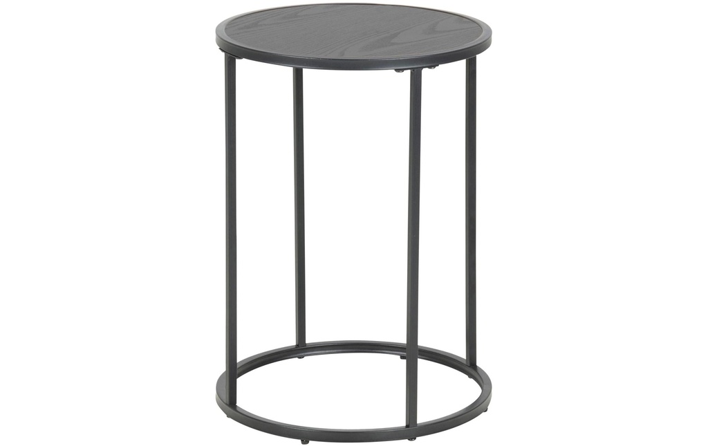 AC Design Table d'appoint Seaford Noir, Ø 40 x 55 cm