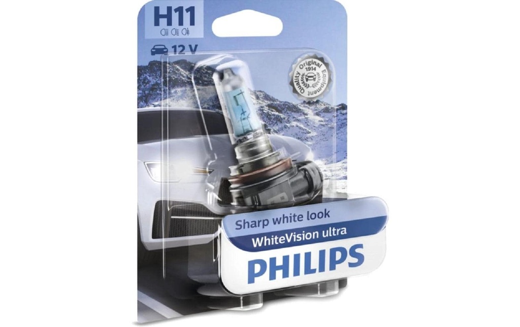 Philips Automotive H11 WhiteVision Ultra Voiture de tourisme