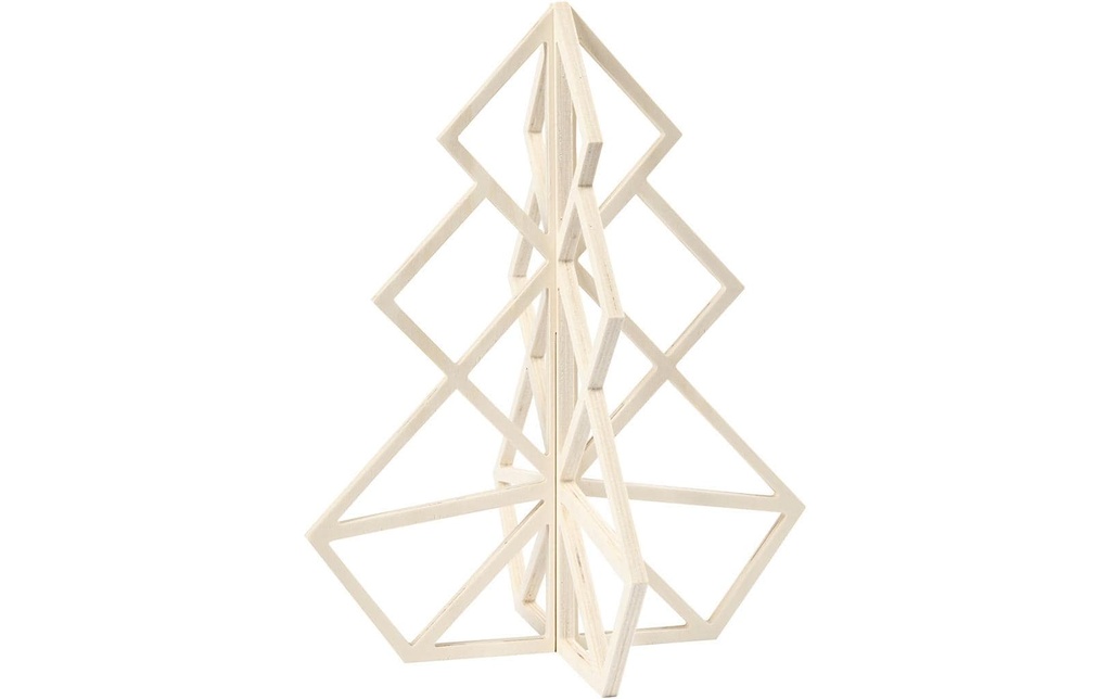 Creativ Company Déco Sapin de Noël en bois 40 cm