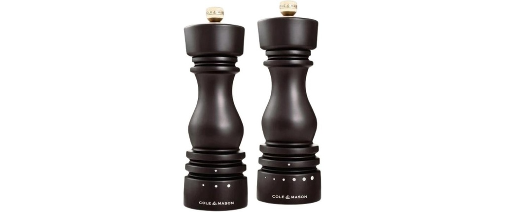 Cole&Mason Moulins à sel et à poivre London 2 x 18 cm, Brun foncé