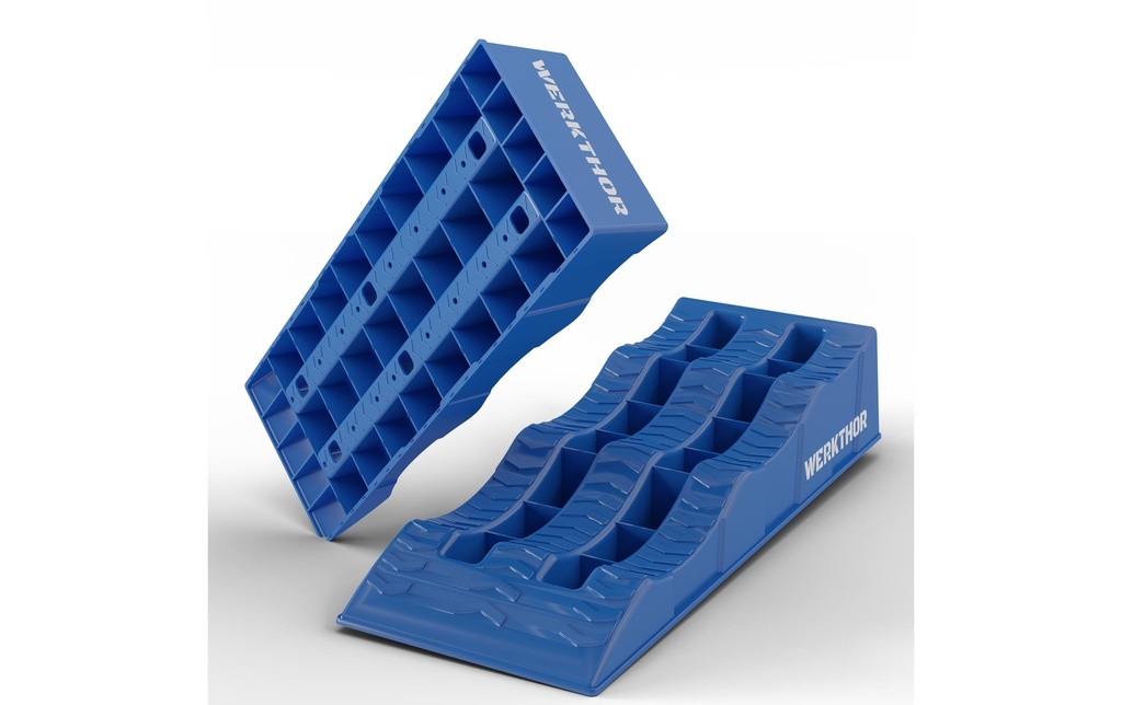 Werkthor Cales d'accès plates Lot de 2, bleu