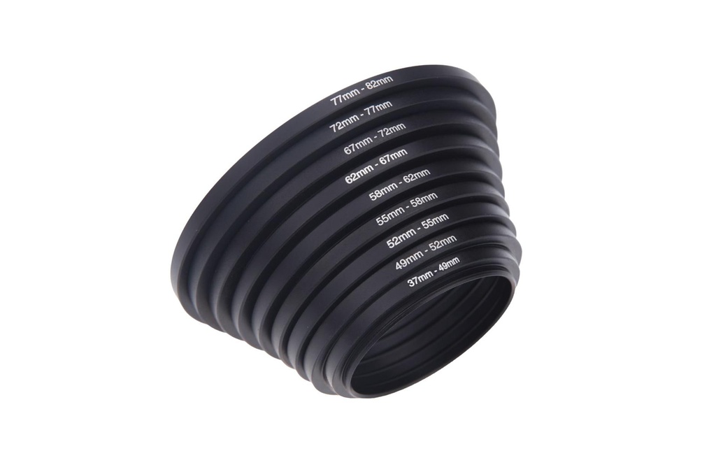 Puluz Set d'anneaux Step-Up 37-82 mm