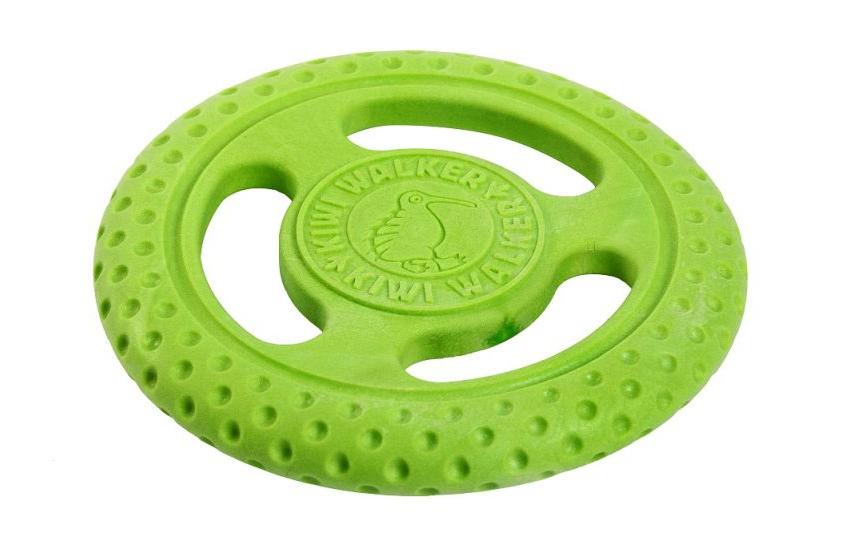 KIWI WALKER Disque d'entraînement pour chien Frisbee vert, M, Ø 22 cm