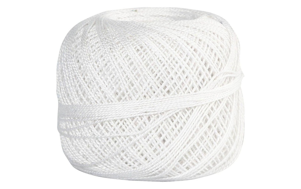 Creativ Company Fil à coudre et à broder Blanc, 20 g