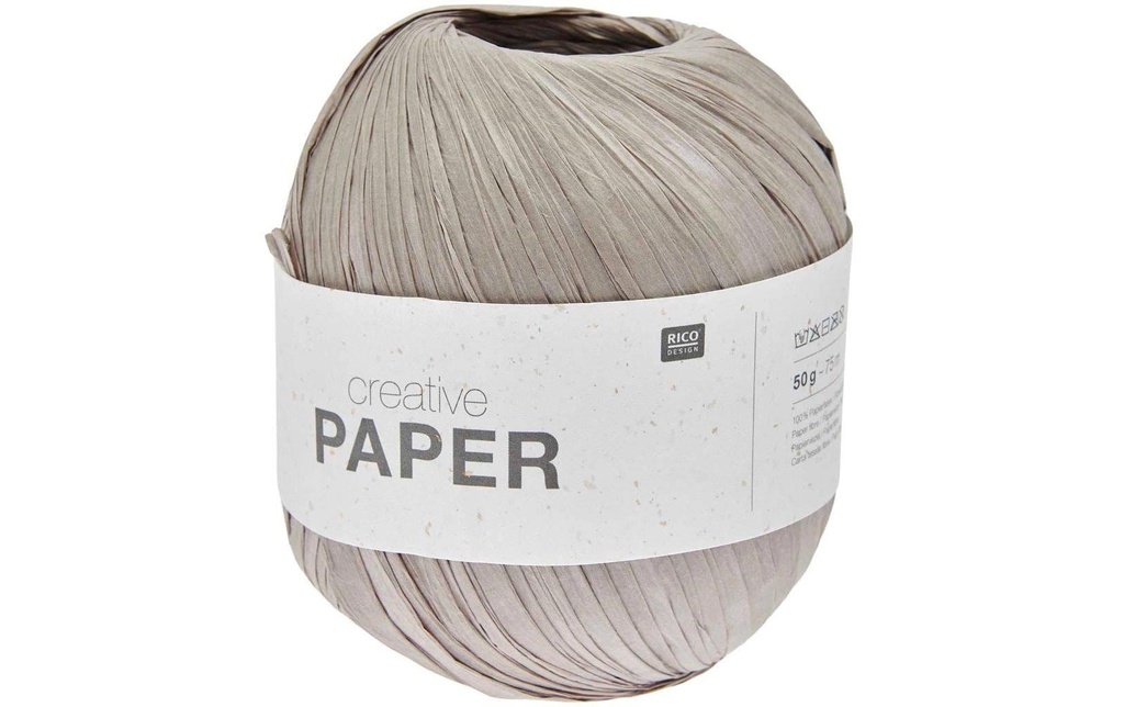 Rico Design Papier de laine Taupe, 75 m