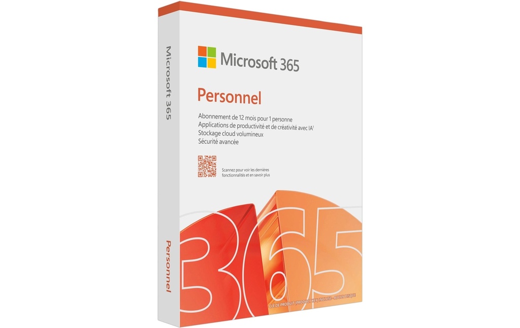 Microsoft 365 Personal Boîte, 1 Utilisateur, Français
