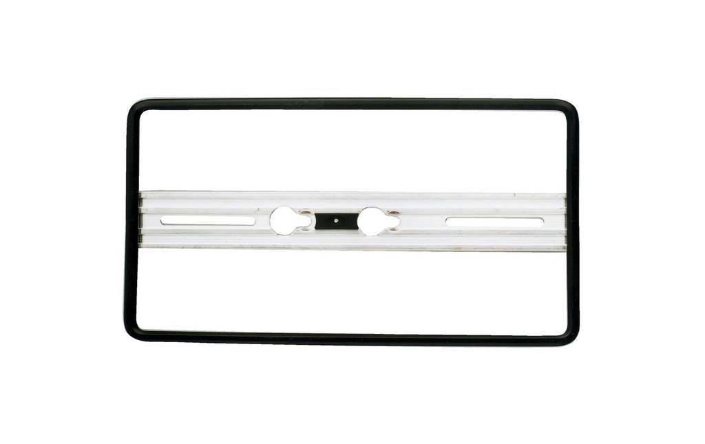 Quick-fix Supports de plaque d’immatriculation noir, 30 × 16 cm