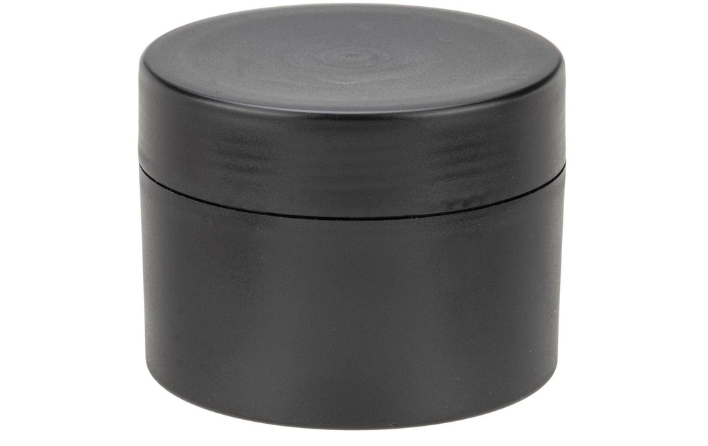 Glorex Barattolo per cosmetici à double paroi 100 ml, noir