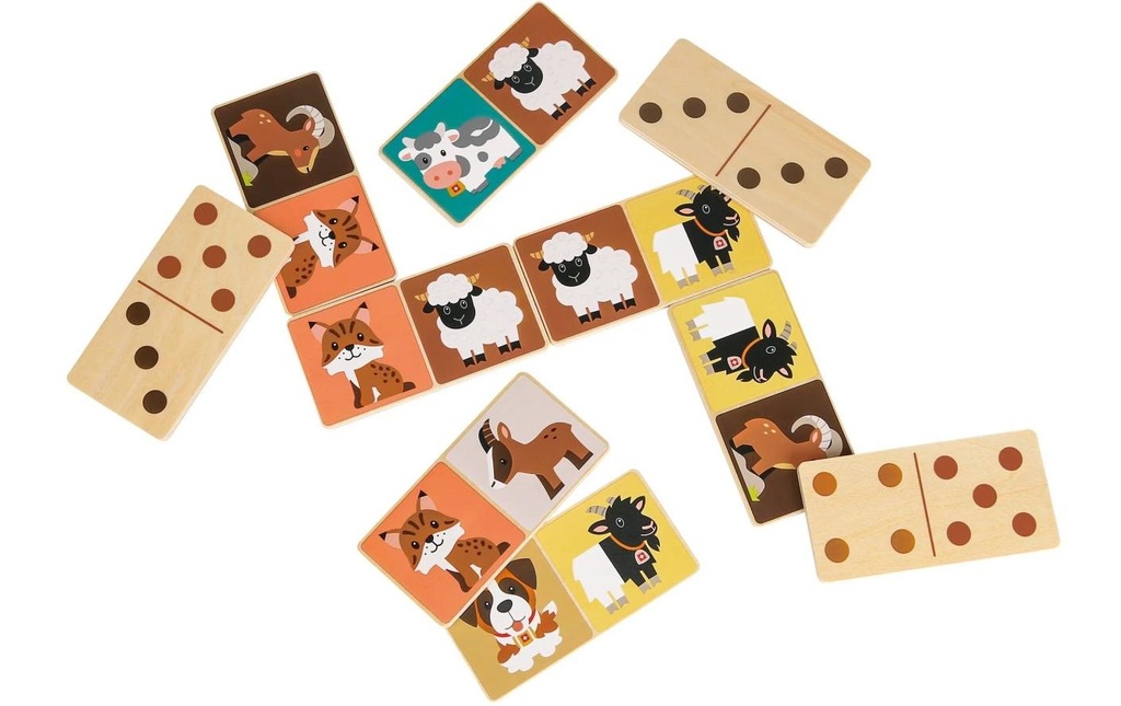 Spielba Holzspielwaren Domino suisse 28 pièces