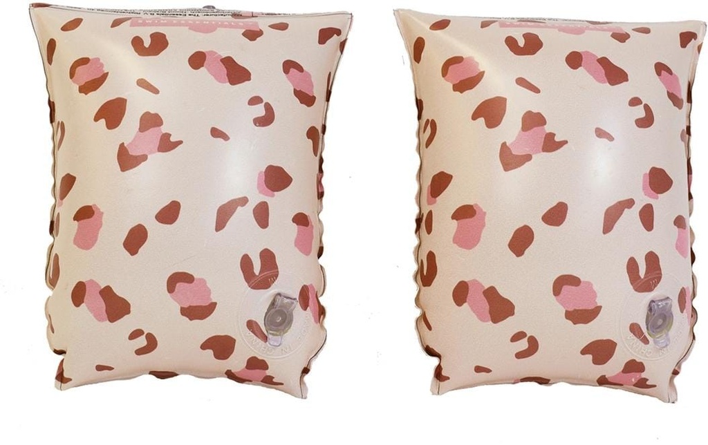 Swim Essentials Brassards de natation 0-2 ans Old Pink Leopard