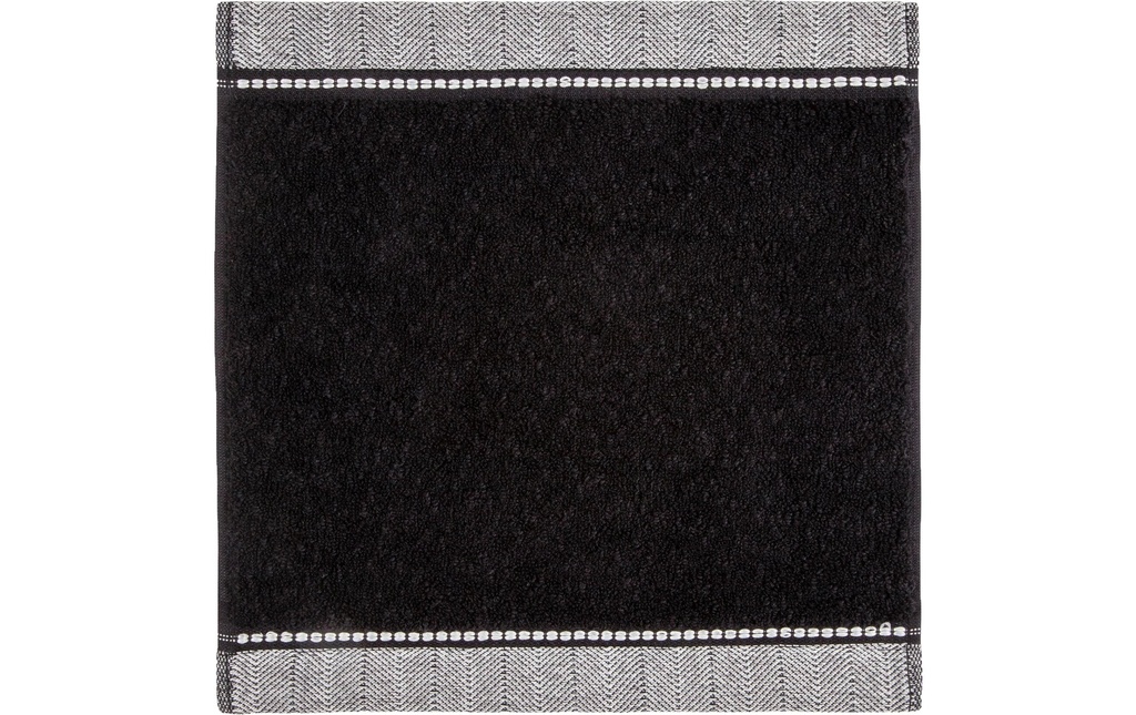 Möve Lavettes Brooklyn 30 x 30 cm, Noir