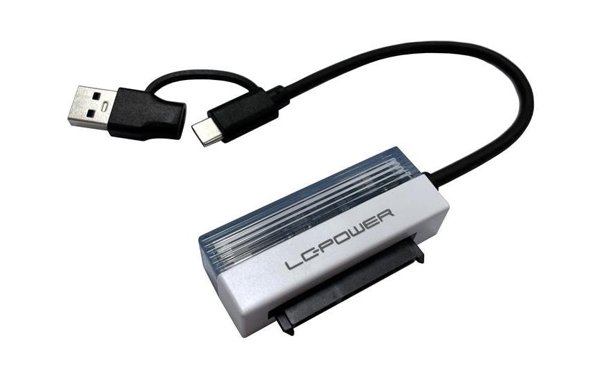 LC-Power LC-ADA-USB-SATA-25 Connecteur USB A; Connecteur USB C - SATA