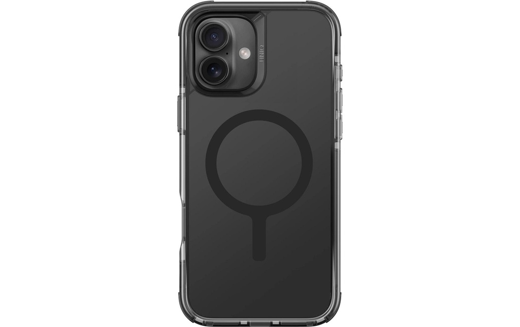 Uniq Coque arrière Combat hybride iPhone 16 Plus Carbone