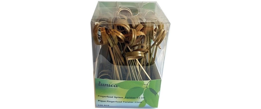 Haushaltsware Pearl Piques décoratifs Twister 100 Pièce/s Brun