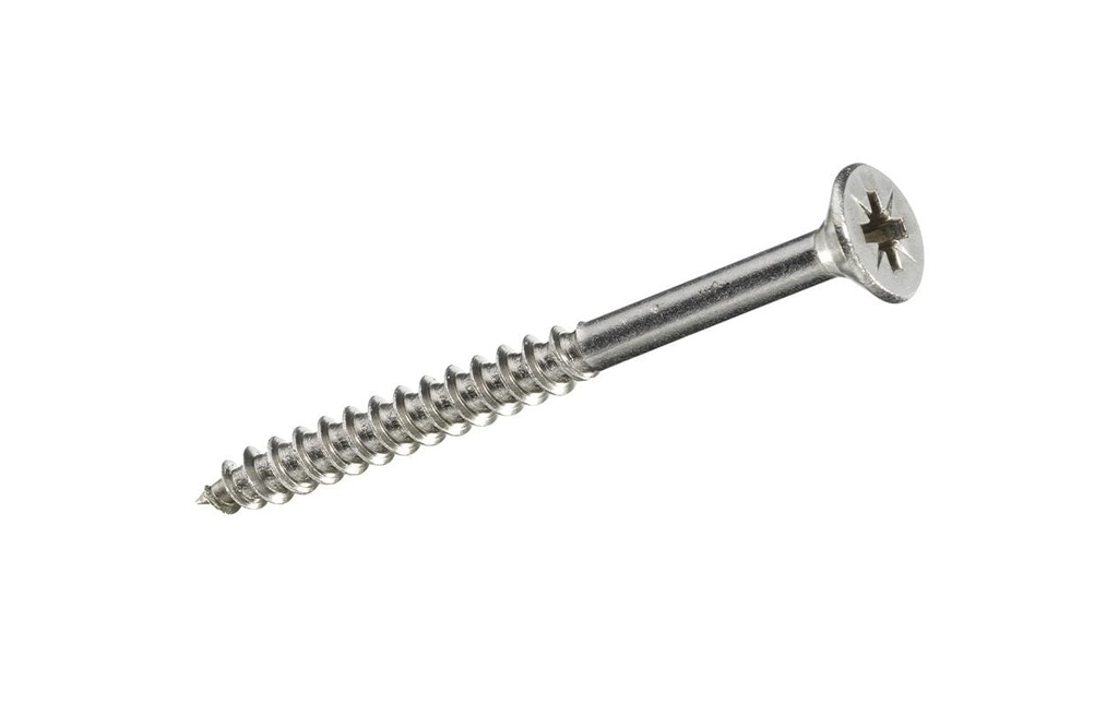 FTM Vis pour contreplaqué Tête fraisée 4.5 x 50 mm Acier inoxydable, 6 pièces