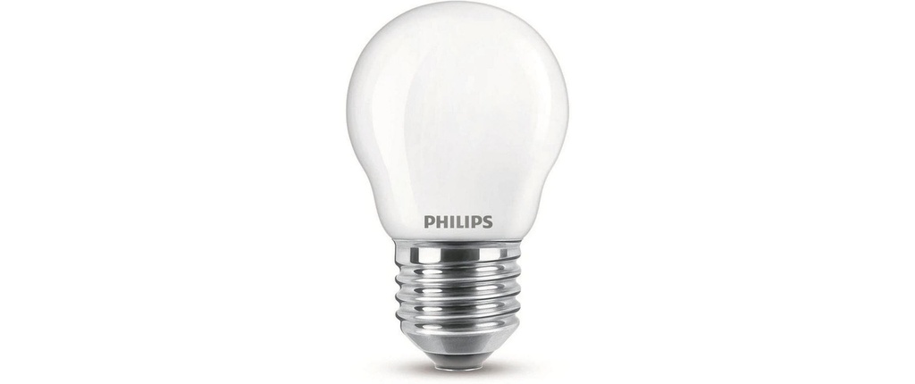Philips Lampe LEDcla 40W E27 P45 FR WGD90 Blanc chaud (WW)