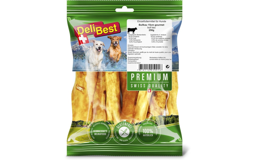 DeliBest Bâtonnet à mâcher Premium Bull Mâche, 250 g