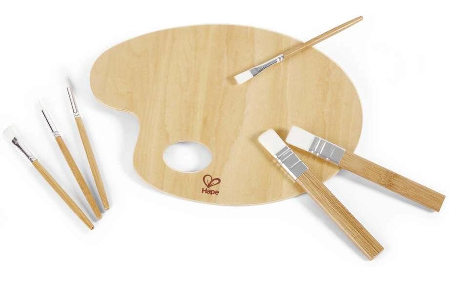 Hape Set de palettes de peinture et de pinceaux