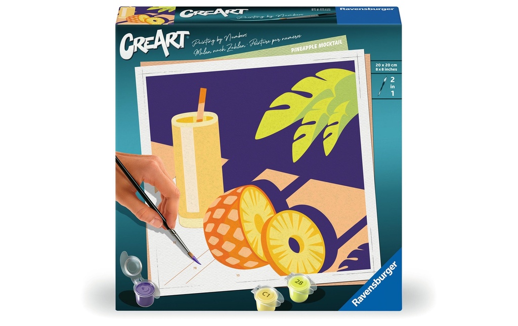Ravensburger Peinture avec chiffres CreArt – Mocktail à l'ananas
