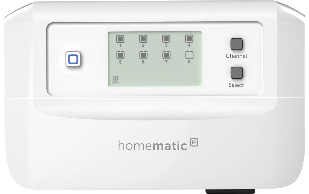 Homematic IP Contrôleur de chauffage par le sol 8 fois, motorisé, 230 V AC 340m