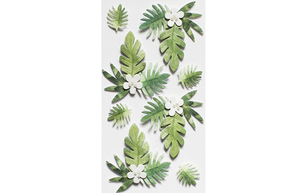 Artoz Autocollant 3D Feuilles de palmier 1 feuille