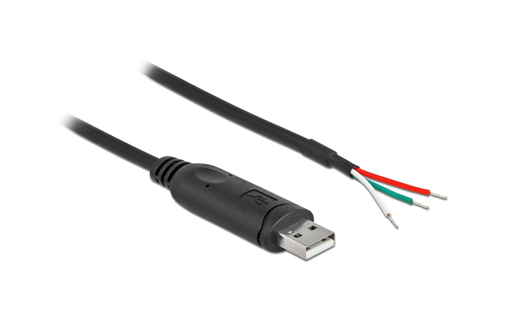 Delock Câble adaptateur USB 2.0 Serial RS-232 USB-A - Ouvert 1 m