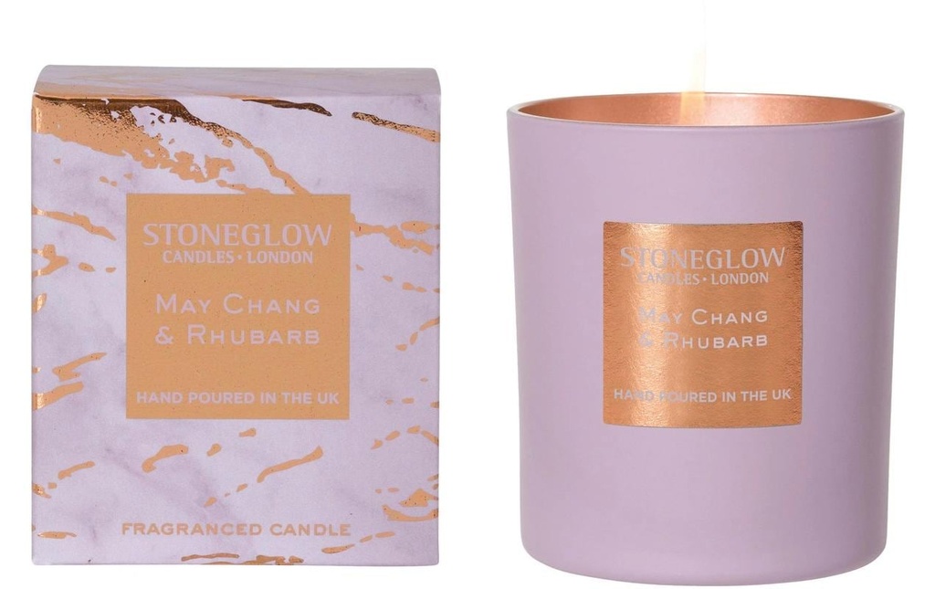 Stoneglow Bougie parfumée May Chang & Rhubarb 220 g