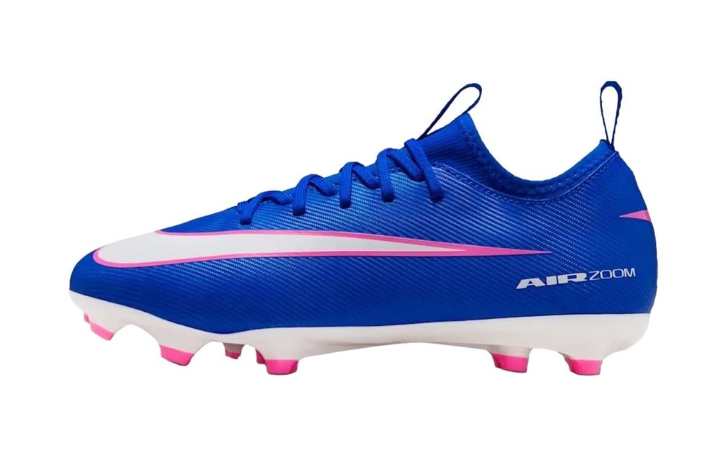 NIKE Chaussures de football Jr Zoom Vapor 16 Academy FG/MG Bleu/Blanc, 38