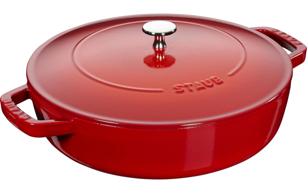 Staub Rôtisseur Chistera 28 cm, Rouge cerise, 3.7 l
