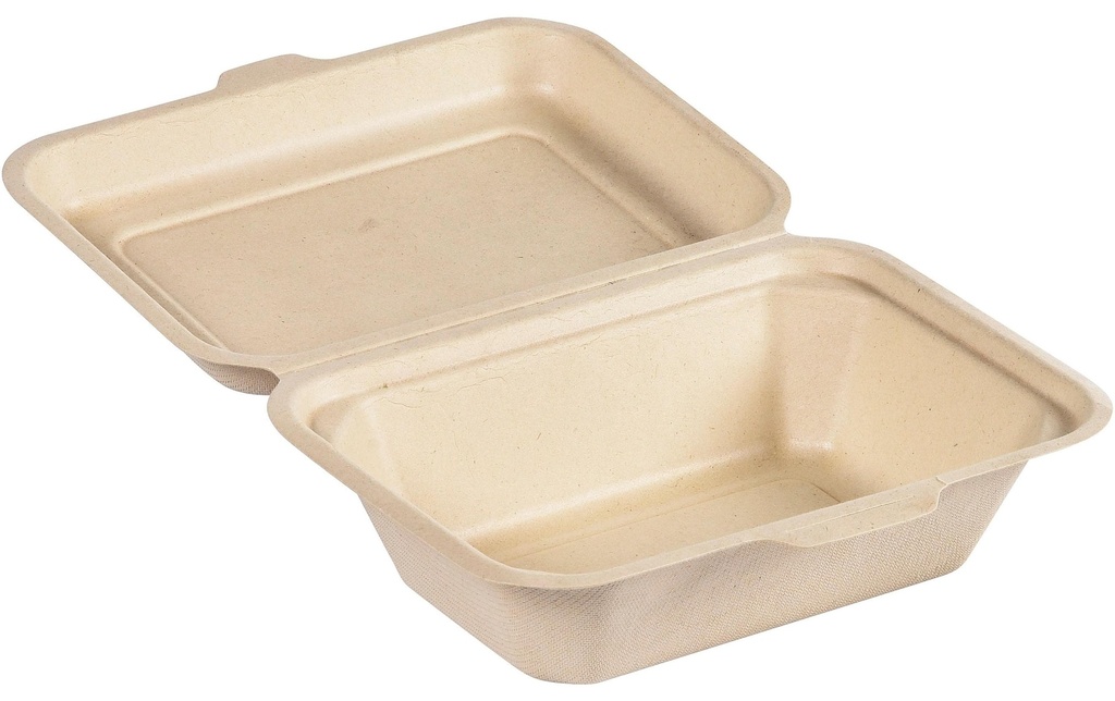 Duni Boîte repas Boutonné 600 ml brun non divisé, 50 pièces