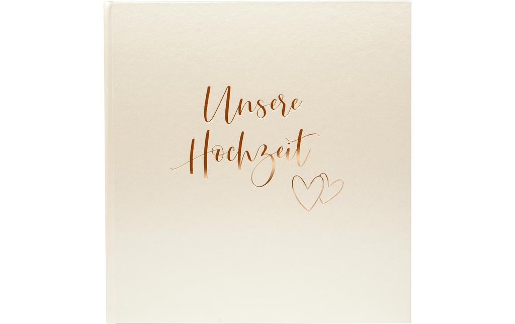 Goldbuch Album de mariage Palpitations cardiaques 30 x 31 cm, 60 pages, Beige