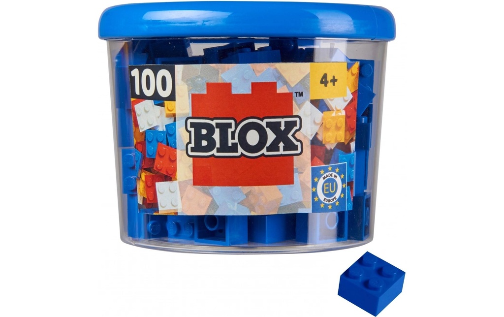 BLOX Briques 100 pierres bleues de 4